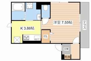 LA・VILLA五箇荘の物件間取画像